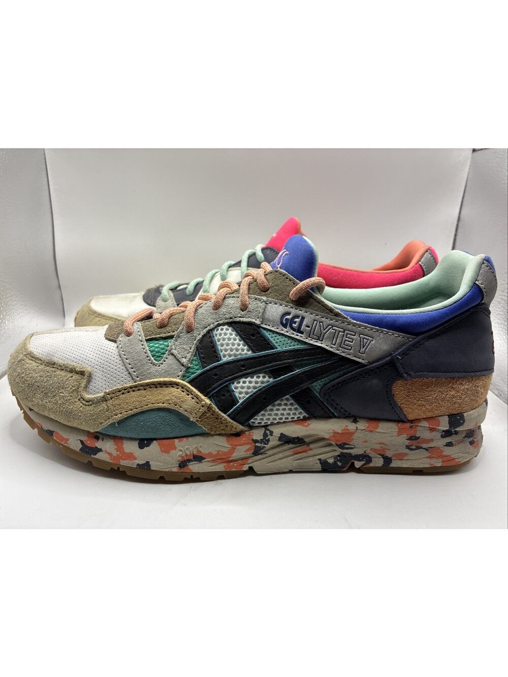 ASICS Gel-Lyte V Re: Material Pink Aqua Collaboration Size 10 Super Rare Find